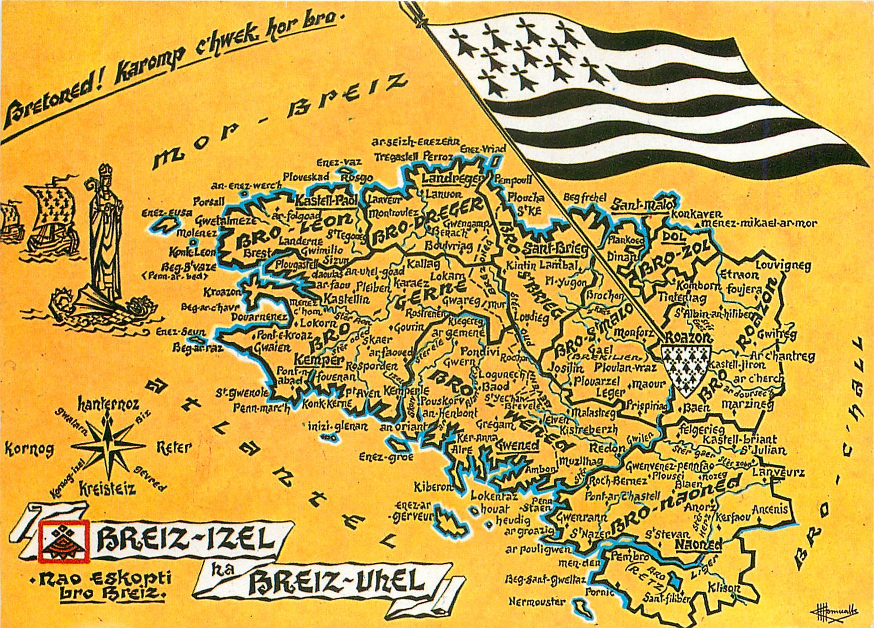 CPM Notre Bretagne C'est au Veme siecle que s'ouvre l'histoire 
