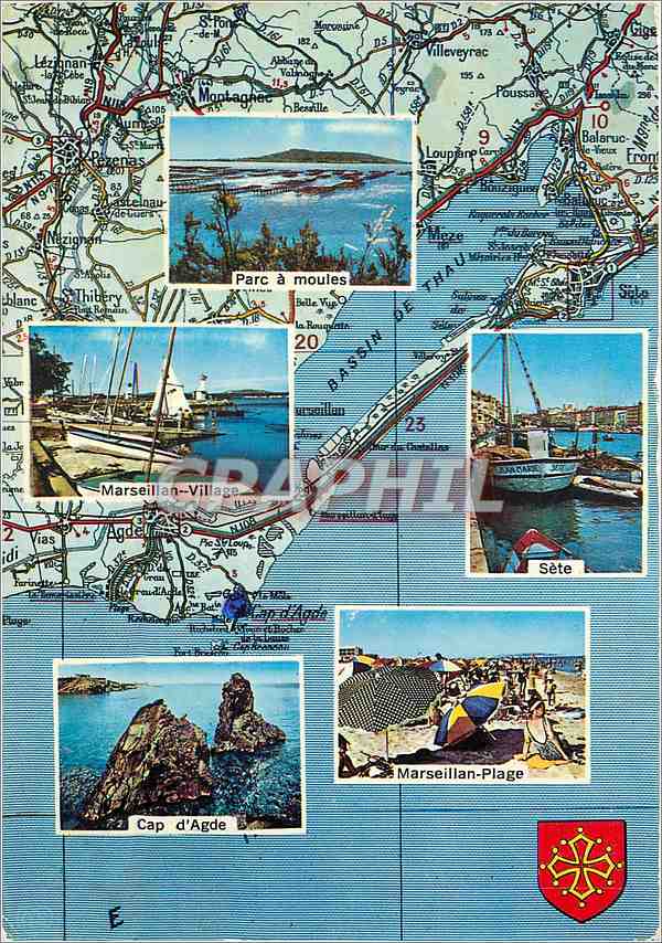CPM La Cote Mediterraneenne Entre Sete et Agde avec le Bassin de Thau 