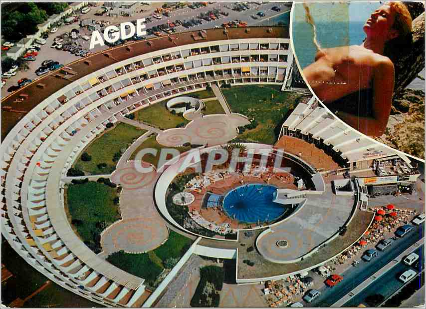 CPM Cap d'Agde Herault Port Embonne Vue aerienne 