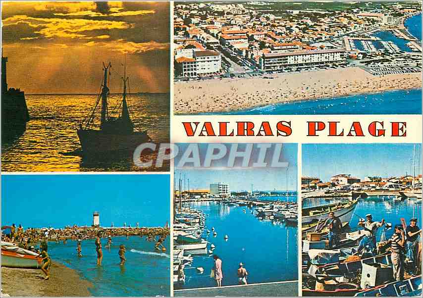 CPM Valras Plage Herault Paradis des vacances en bord de mer 