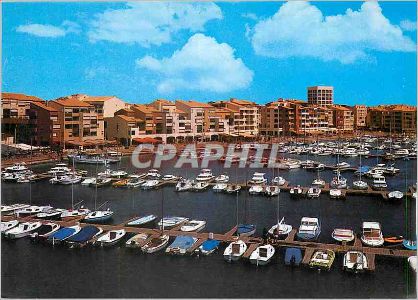 CPM Cap d'Agde Herault Le port de plaisance 