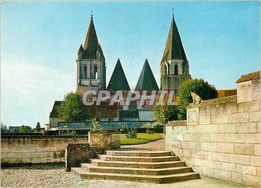CPM Val de Loire Chateau de Loches Indre et Loire Collegiale Saint Ours 