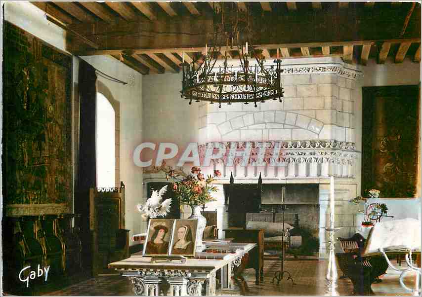 CPM Langeais I et L Interieur du Chateau Salle de Mariage de Charles VIII et d'Anne de Bretagne 