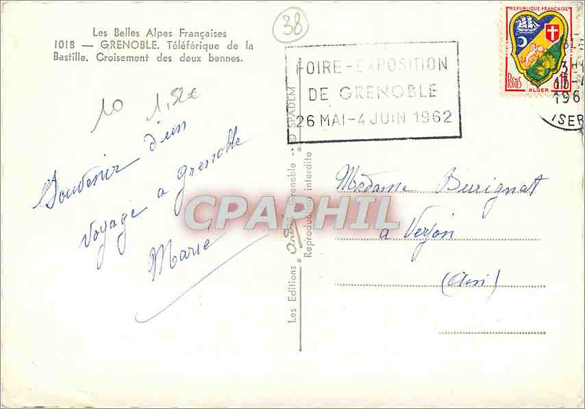 Grenoble — Croisement des deux bennes — Les Éditions Grenoble — Back