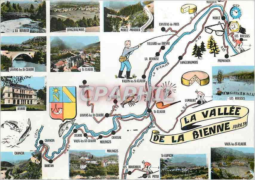 CPM Les Beaux sites de France Franche Comte La Vallee de la Bienne 
