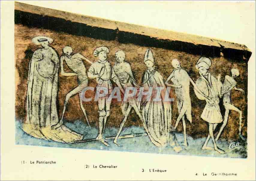 CPM La Chaise Dieu Haute Loire Abbaye St Robert La Danse Macabre 