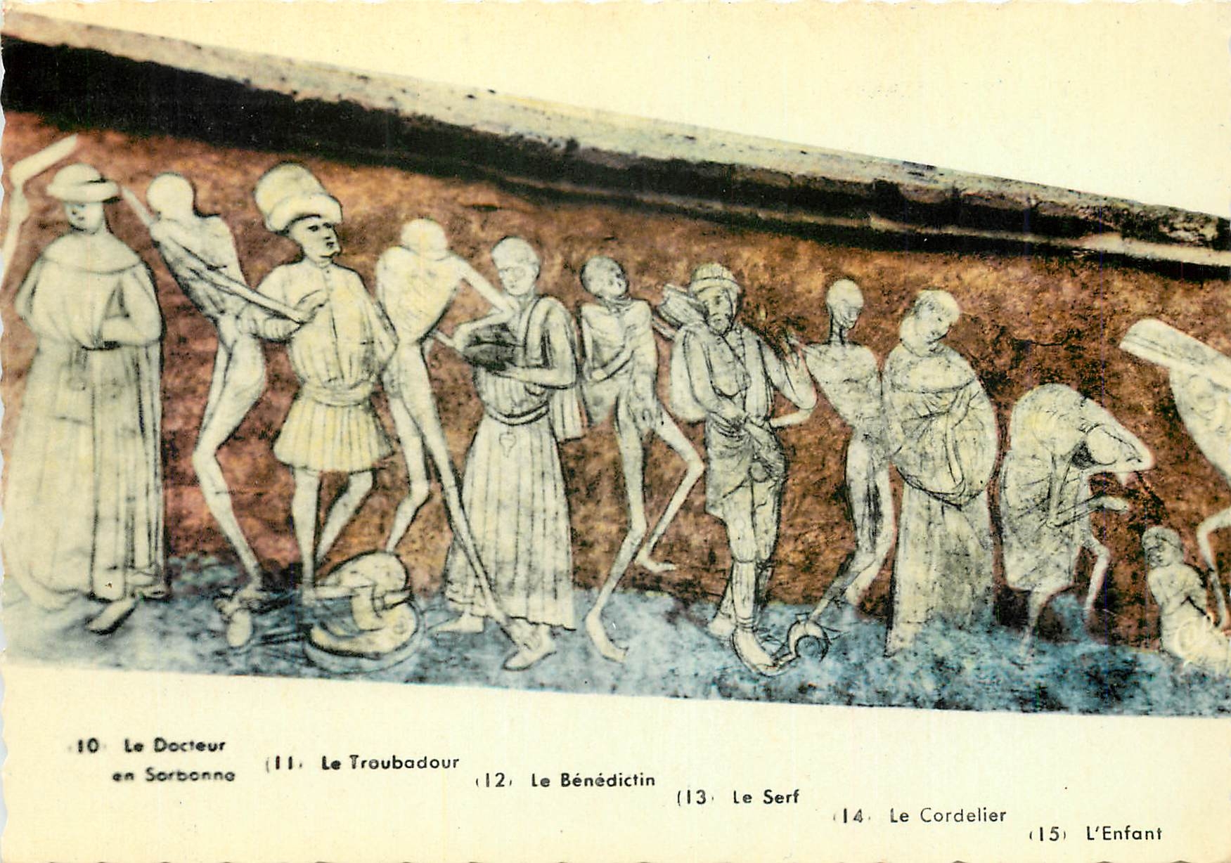 CPM La Chaise Dieu Haute Loire Abbaye St Robert La Danse Macabre 