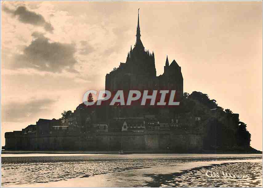 Le Mont Saint-Michel — au crépuscule — Albert Monnier, N°1