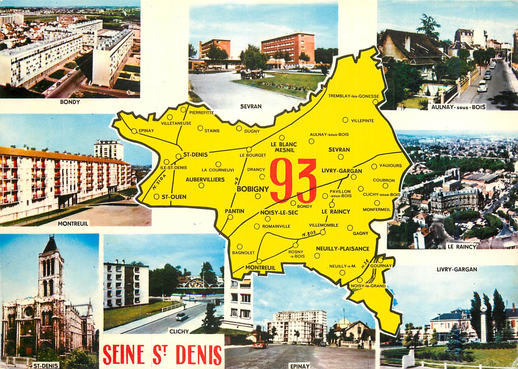CPM Seine Saint Denis Ce departement issu du nouveau decoupage de la Region Parisienne Bondy Sevran 