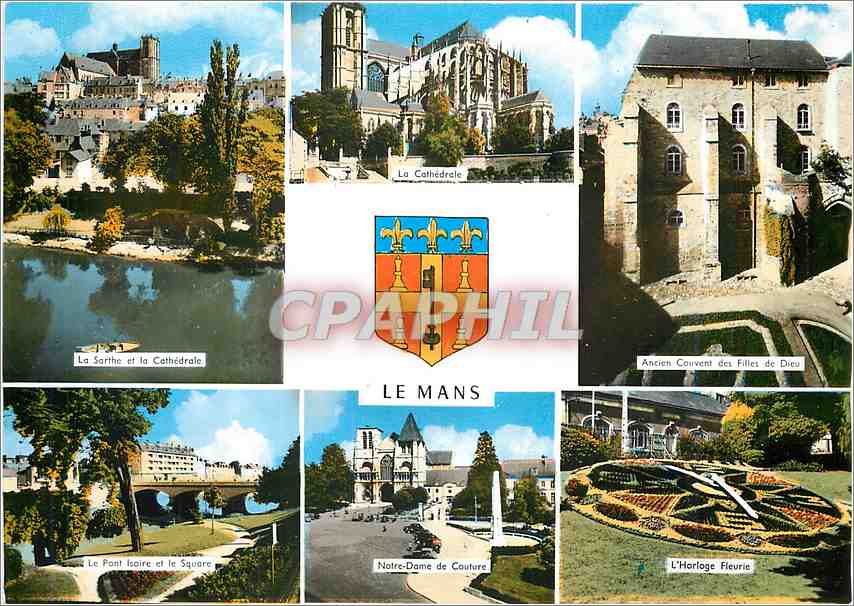 CPM Le Mans La Sarthe et la Cathedrale 