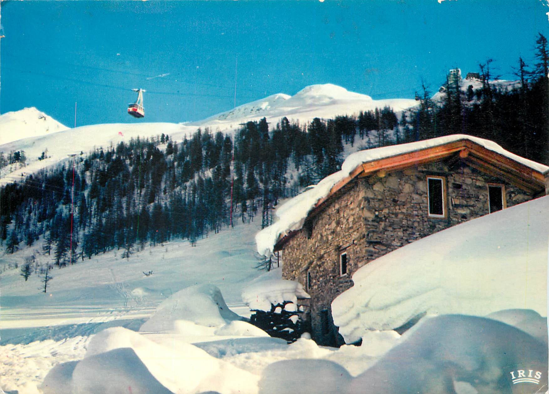 Val d'Isère — Altitude 1850 m. — Le Téléphérique du Fornet — Éditions IRIS Mexichrome