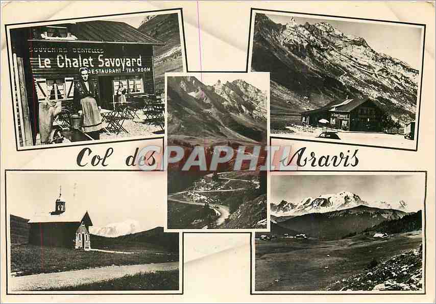 Col des Aravis — Vue panoramique et restaurant Le Chalet Savoyard — Édition Aravis