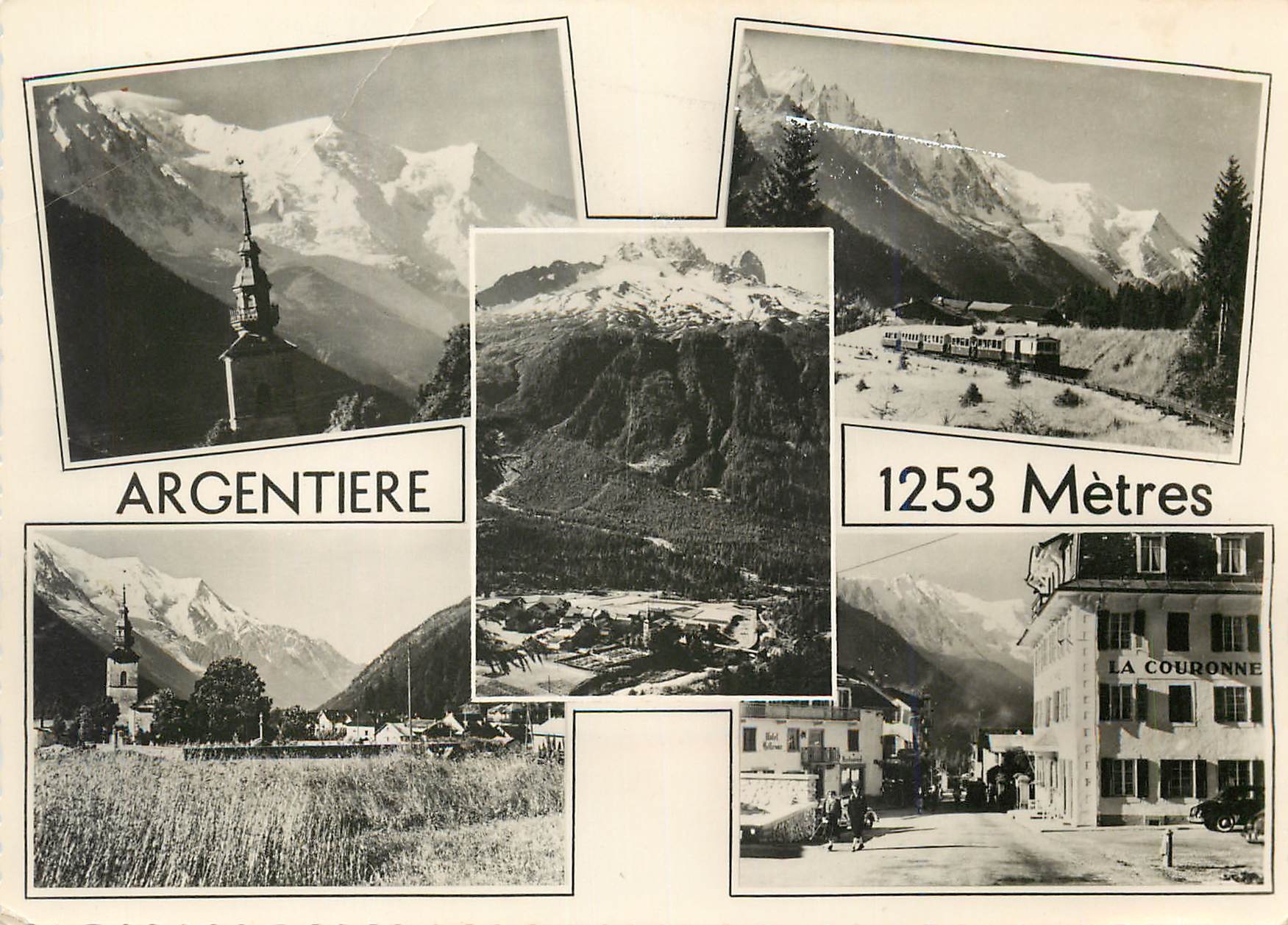 Argentière — vue panoramique et montagne — édition Prissaud, Annecy