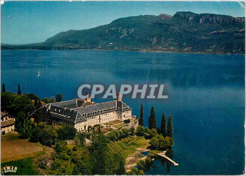 CPM Aix les Bains Lac du Bourget Abbaue d'Hautecombe et panorama sur la Chambotte 