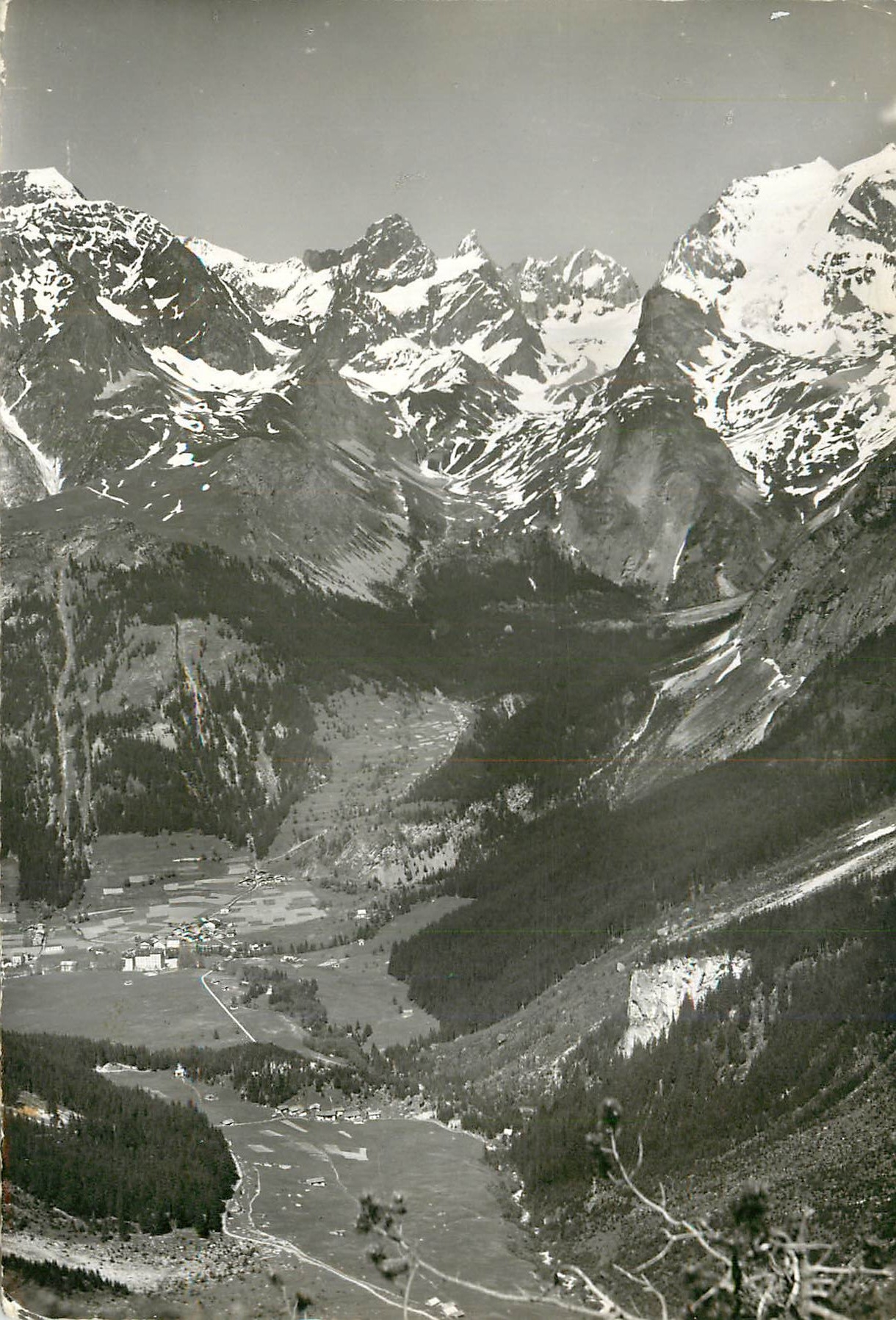 Pralognan-la-Vanoise — vue du village et de la Grande Casse (3852 m) — Édition H. Pimplon, n° 222