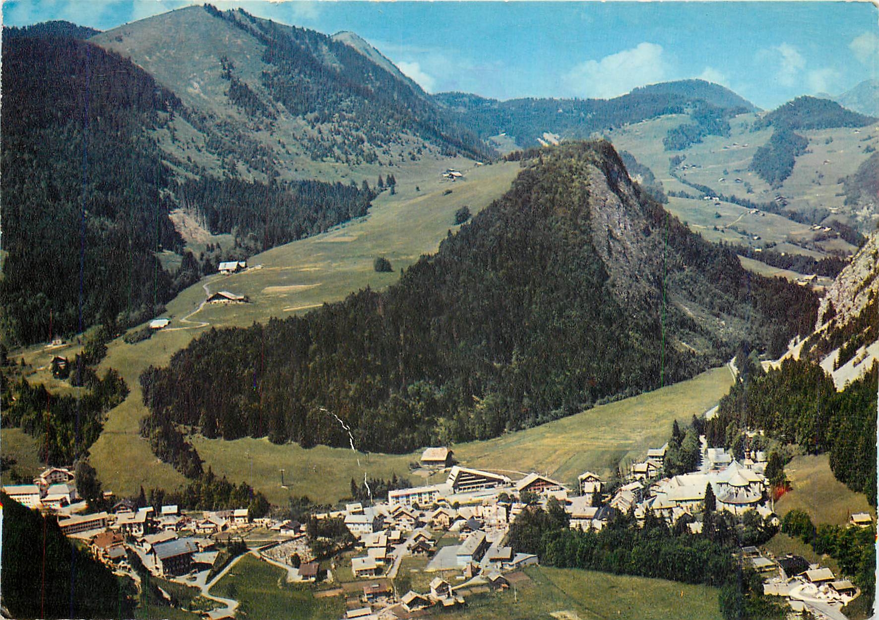 CPM Abondance Hte Savoie Vue generale aerienne 
