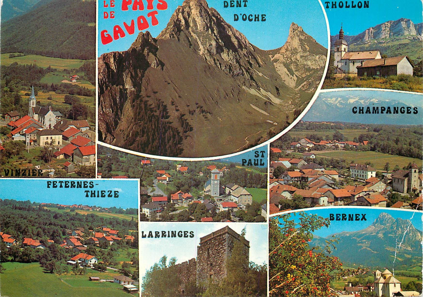Le Pays de Gavot — Dent d'Oche, Vinzier, Feternes-Thieze, Larringes, St Paul, Thollon, Champanges, Bernex — Ed. J. Cellard, Bron
