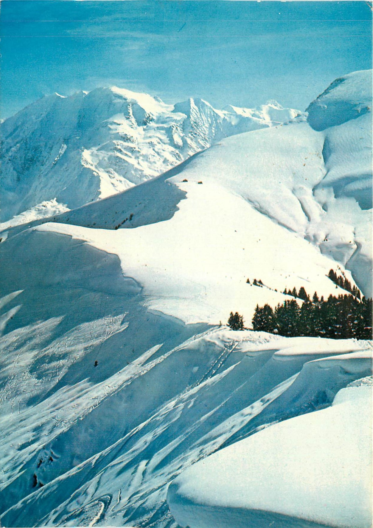 CPM Haute Savoie Le Mont Joux L'Epaule du Joly et les Miages depuis le Mont Joux 