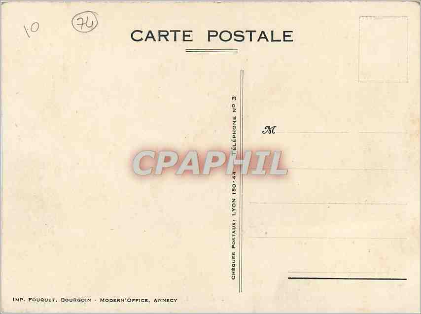 CPM Ecole Nationale d'Horlogerie de Cluses Hte Savoie Vue aerienne  — Rückseite