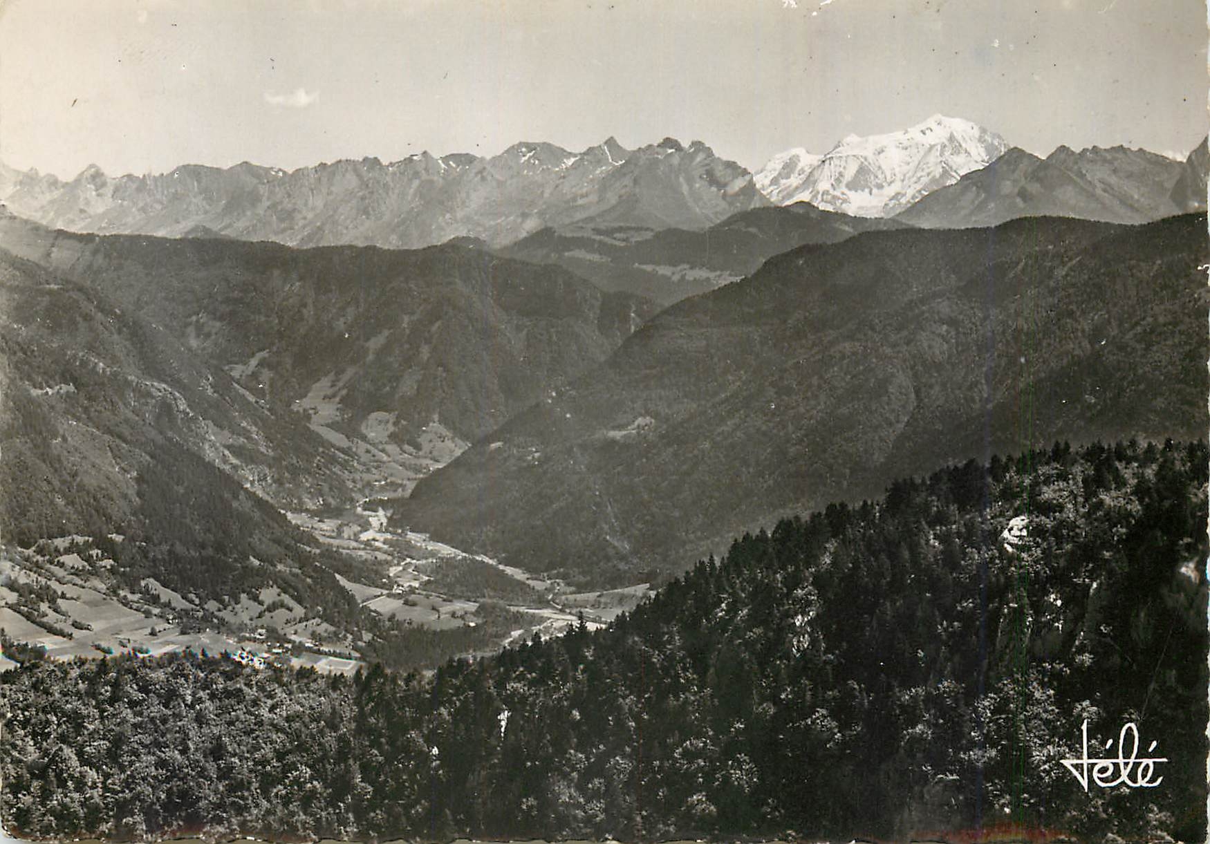 CPM Mont Blanc chaine des Alpes vus du Mt Veyrier 