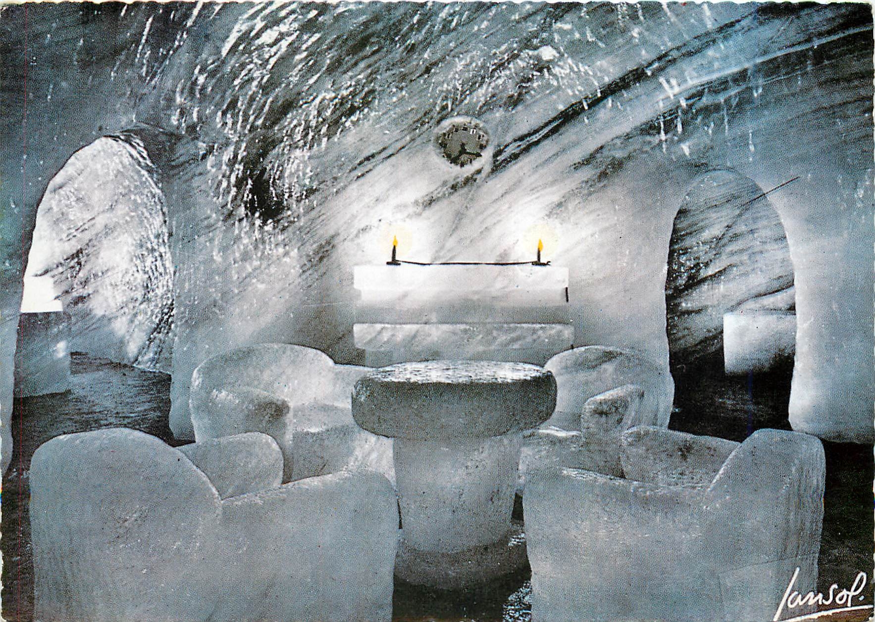 CPM Chamonix le Montenvers La Grotte de la Mer de Glace La Salle a manger 