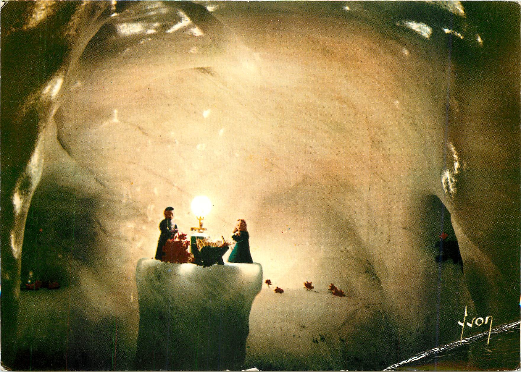 Grotte du Glacier des Bossons — La crèche — Éditions d'Art YVON (Seine)