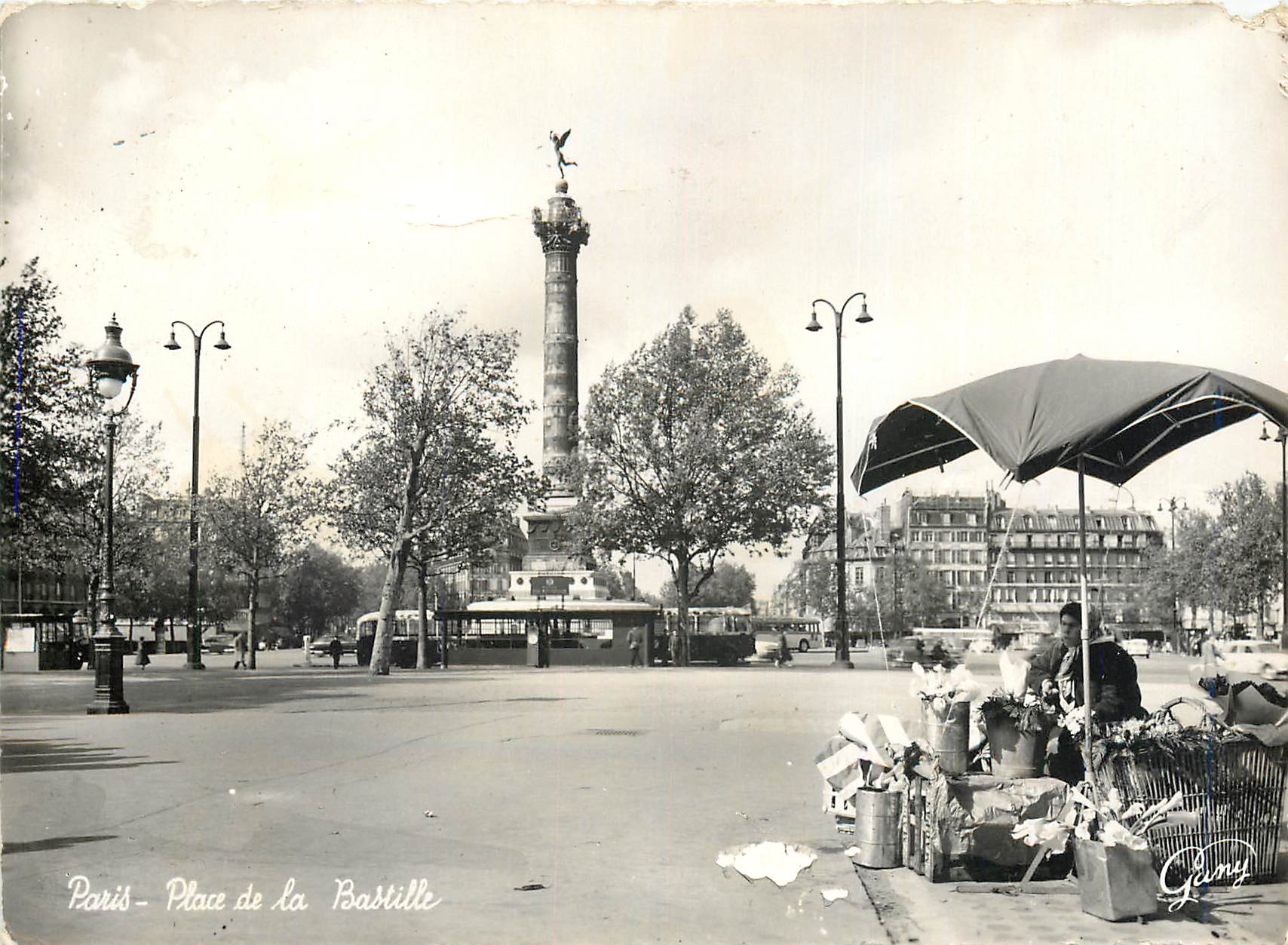 Paris - Place de la Bastille — Colonne de la Bastille — éditeur Gévrin