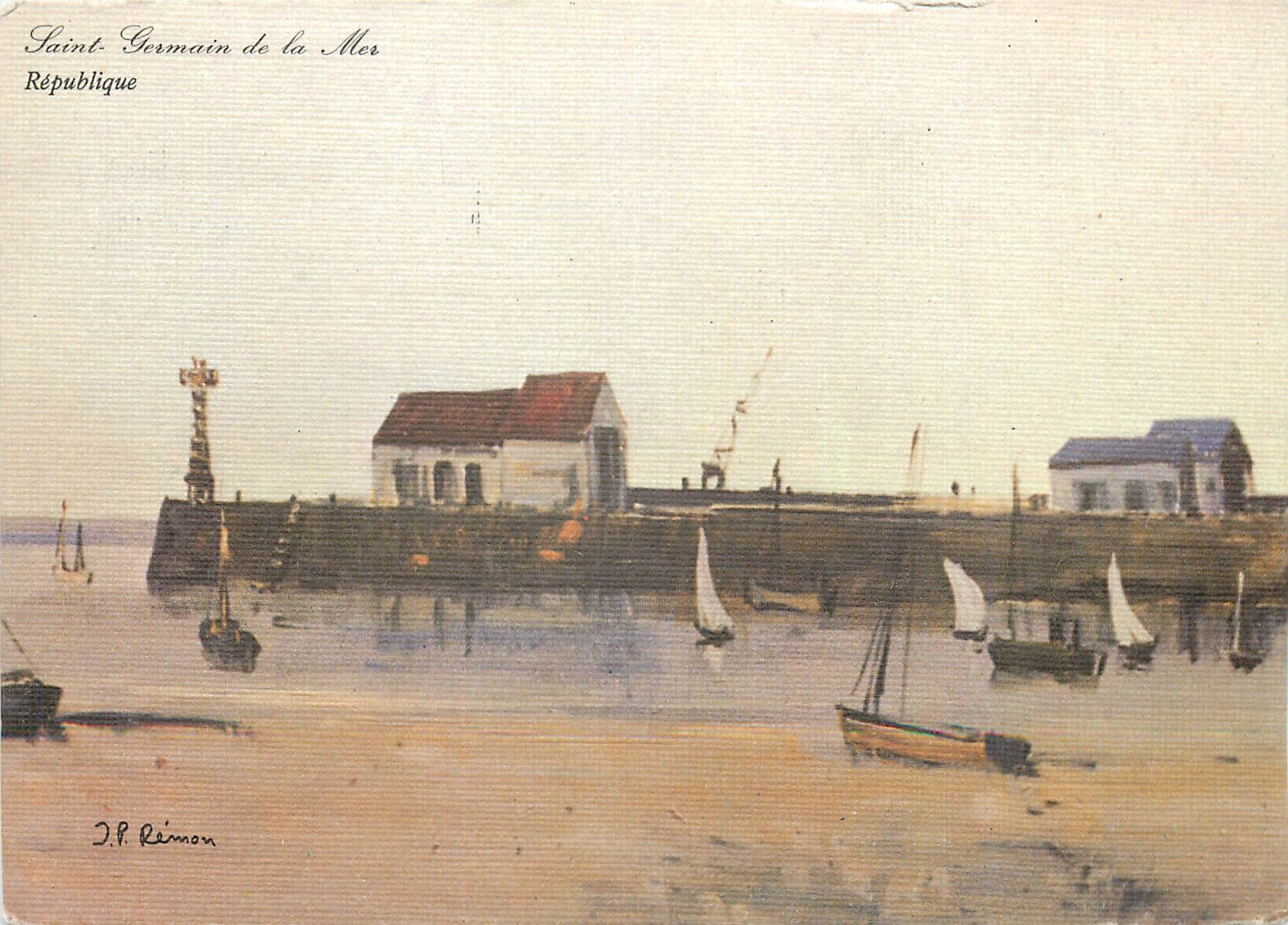 CPM Saint Germain de la Mer Republique Paris