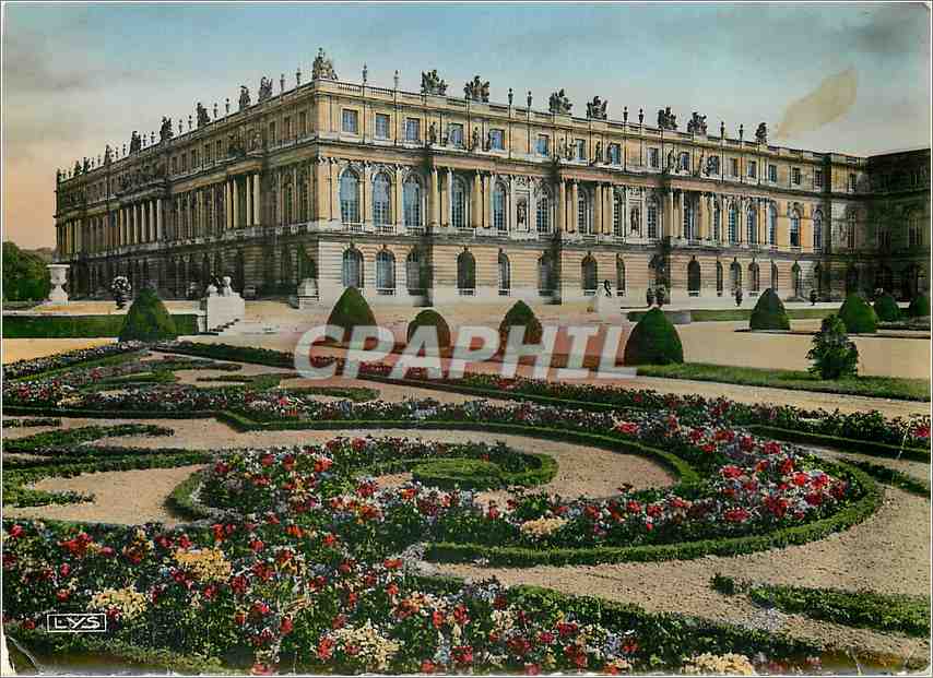 CPM Versailles Facade sur le Parc Sud Les Parterres 
