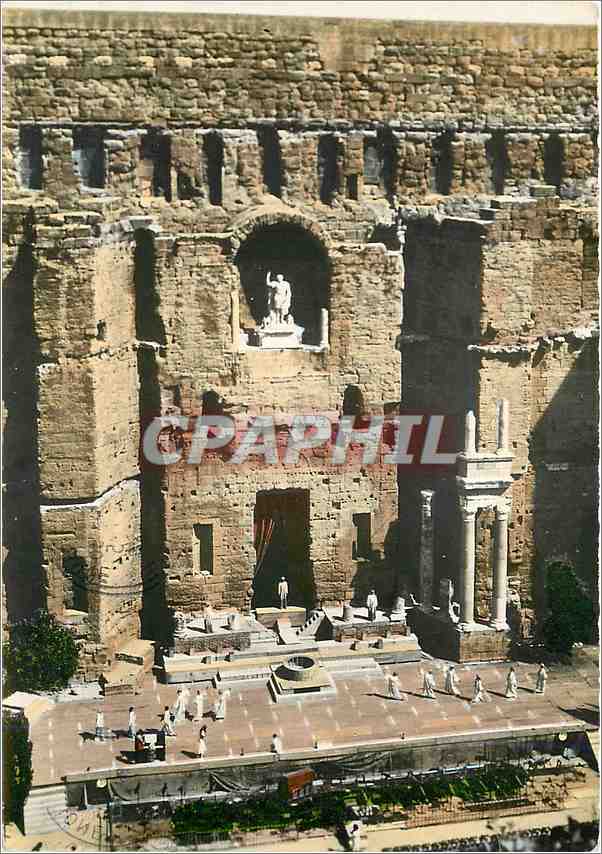 CPM Orange Vaucluse Le Theatre Antique la scene et le mur monumental 