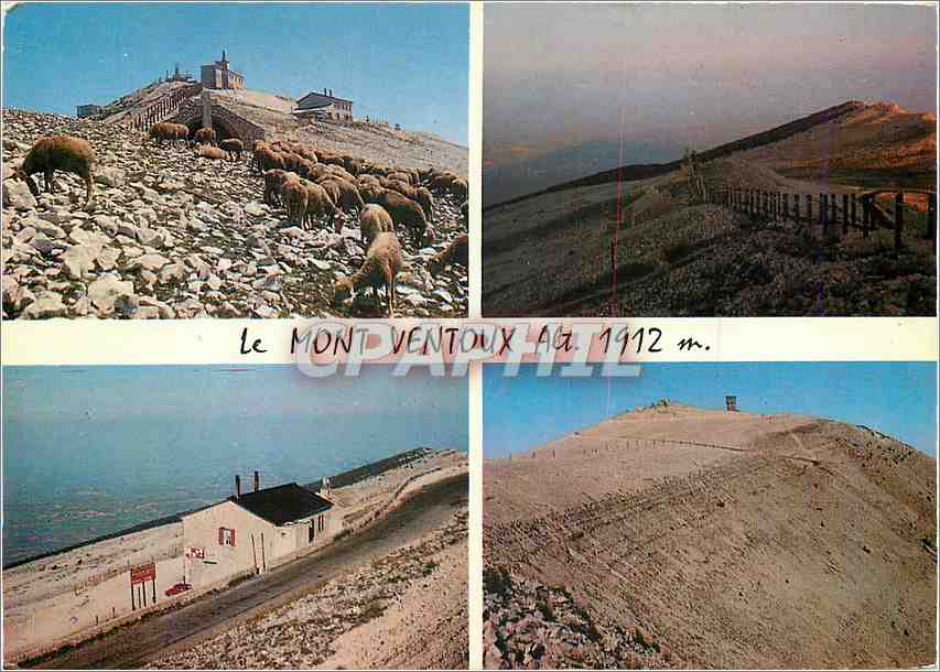 CPM Sommet du Mont Ventoux Panorama circulaire le plus etendu d'Europe 