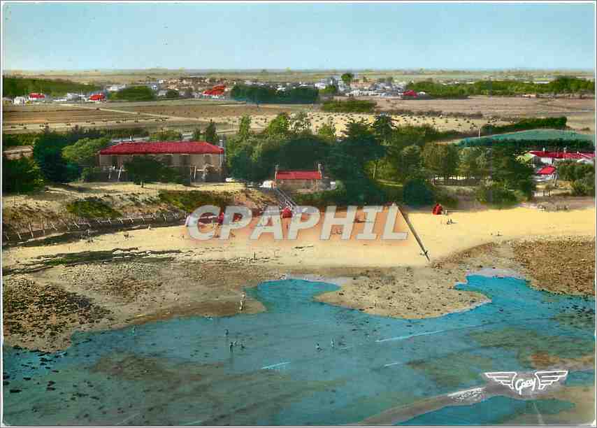 CPM St Vincent sur Jard Vendee Vue d'ensemble de la Plage 