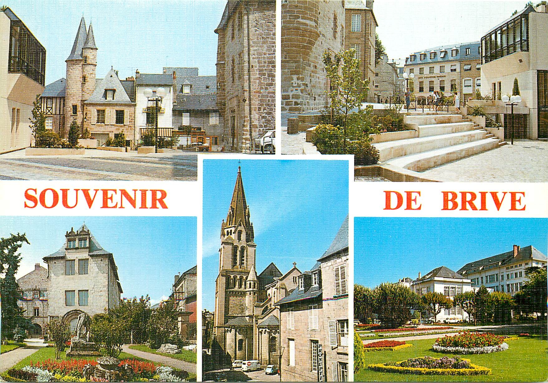 CPM Brive la Gaillarde Maison Treilhard Place JM Dauzier Musee Ernest Rupin 
