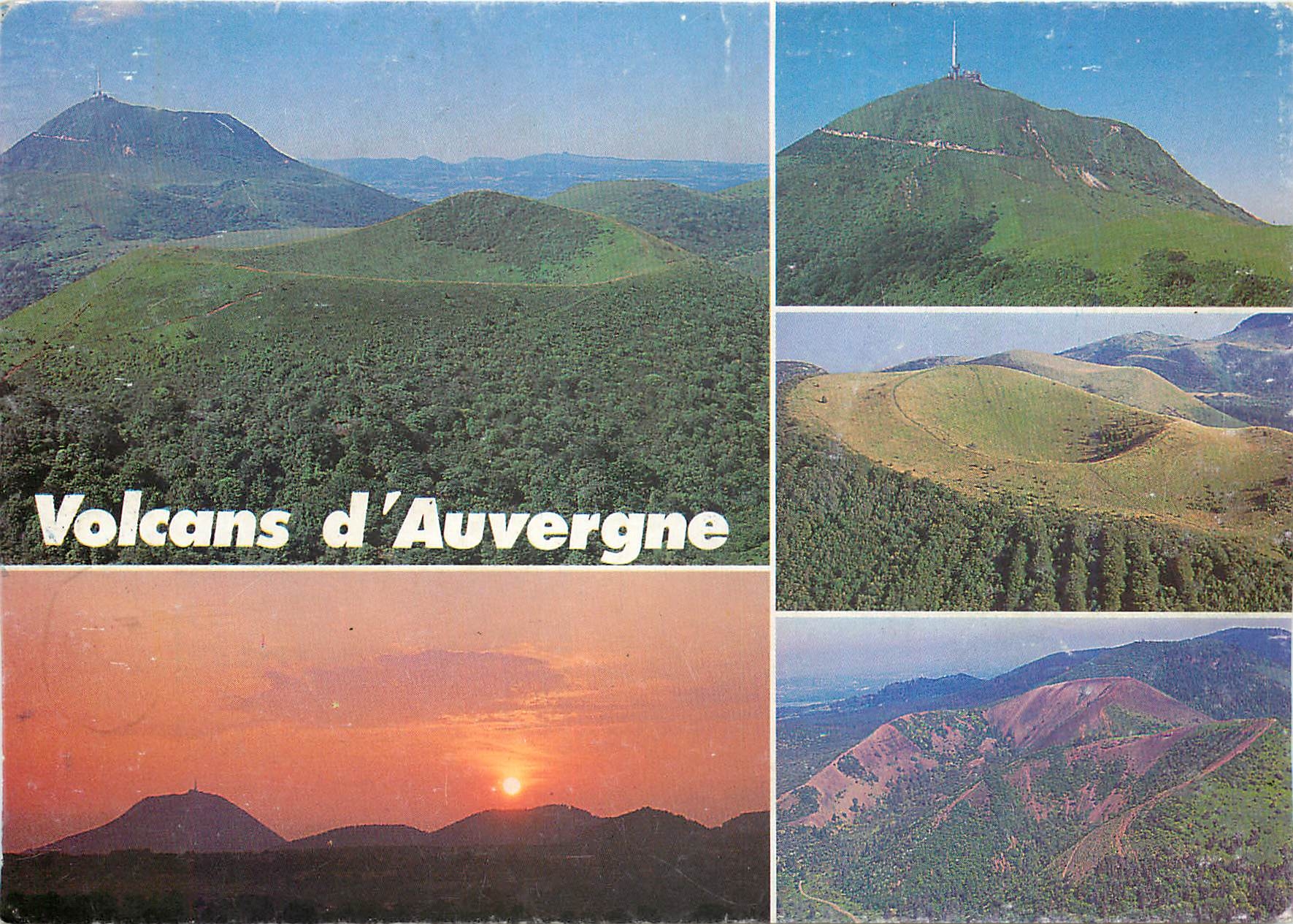 CPM Auvergne Volcans de la chaine des puys Puy de Dome Puy de Pariou 