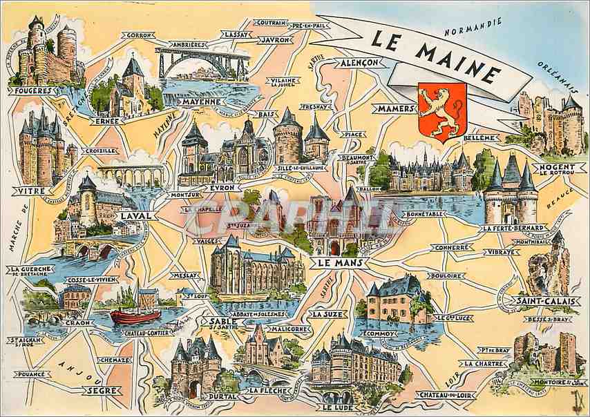 CPM Les Provinces Francaises Le Maine 