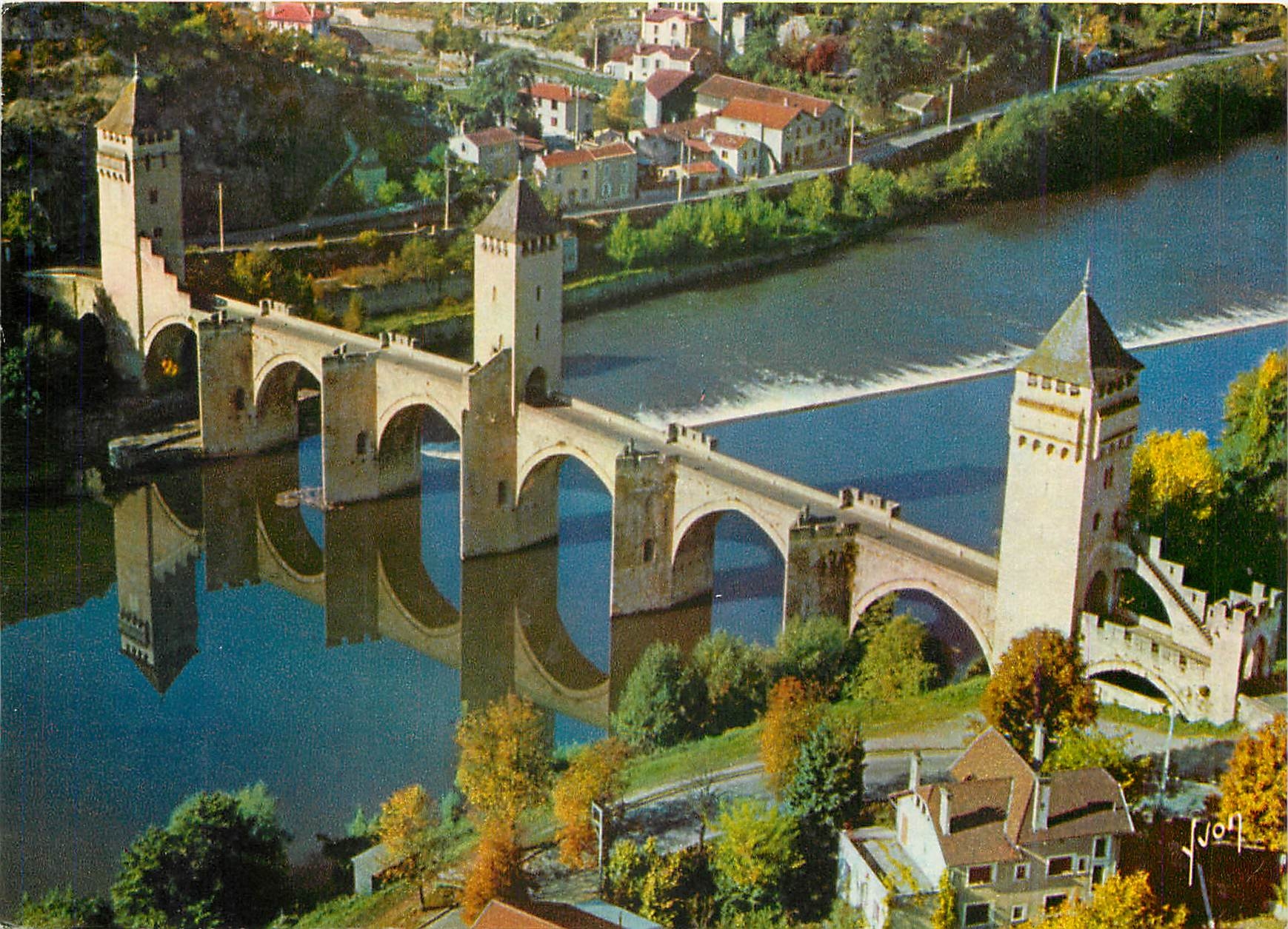 CPM Cahors Lot Le Pont Valentre et le Lot 