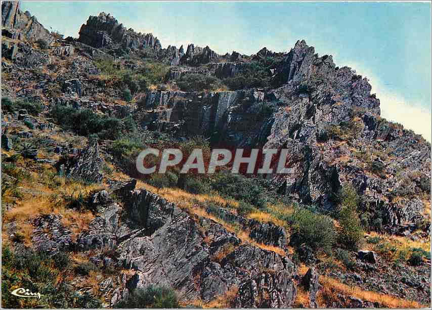 CPM Environs de Gouarec Cotes d'Armor Rochers dechiquetes dans les gorge du Daoulas 