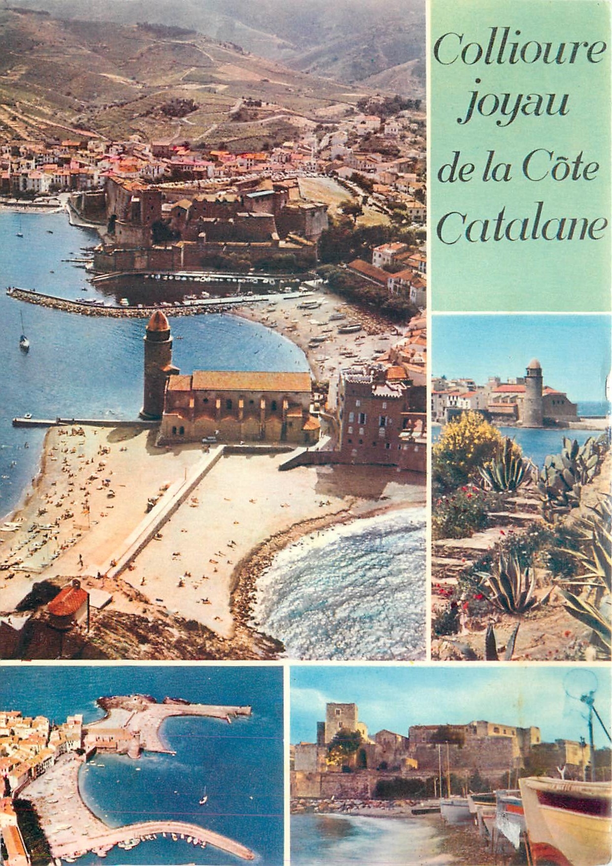 CPM Collioure Pyrenees Orientales Joyeau de la cote catalane L'eglise Notre Dame des Anges 