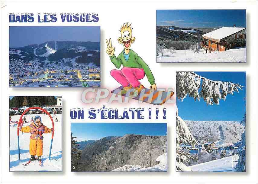 CPM Les Vosges Gerardmer Au jardin d'enfants Le massif du Hohneck