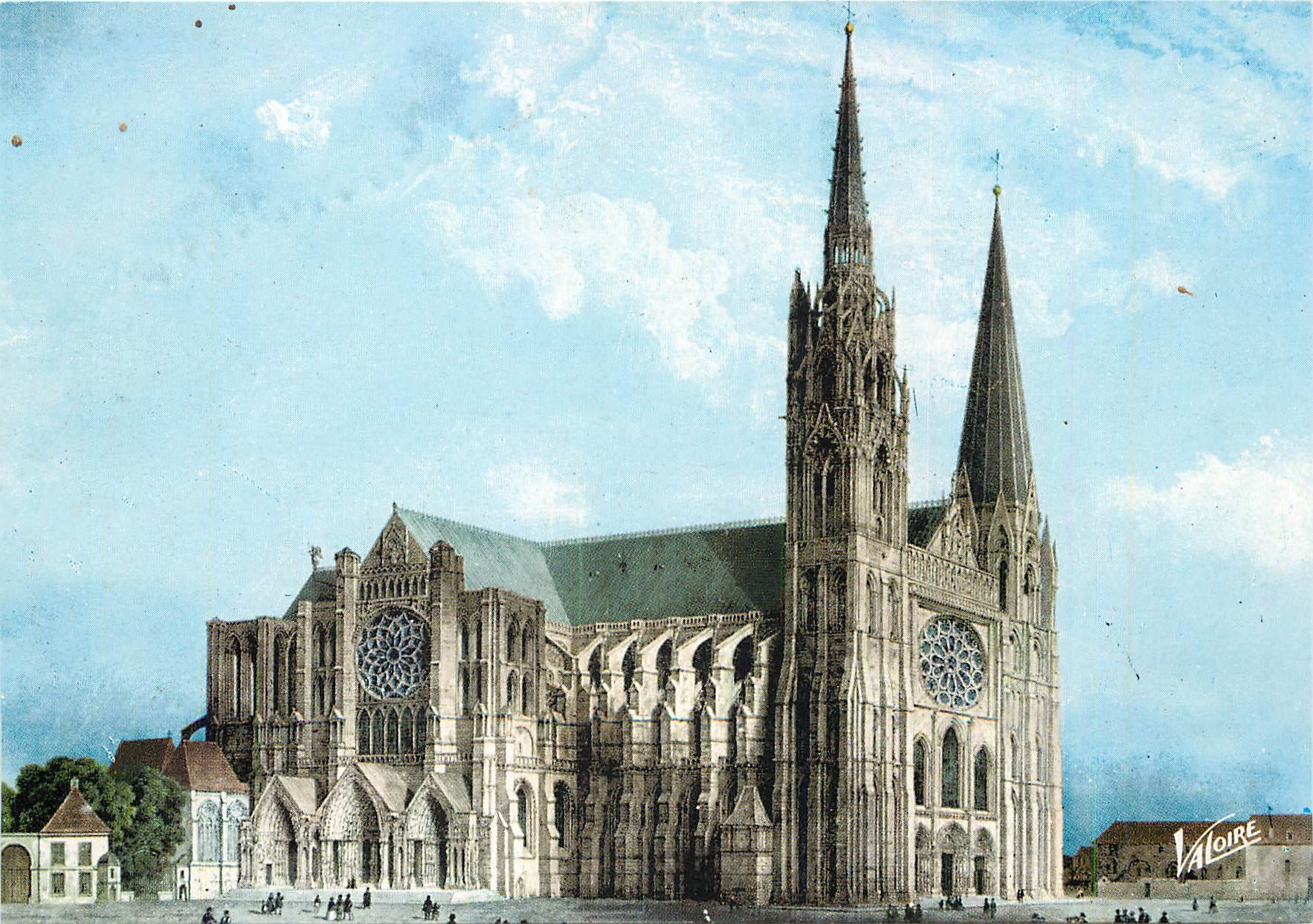 Chartres — Gotische Kathedrale — Verleger Valoire, Nr. 5.983