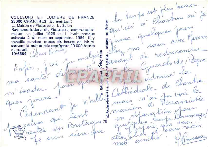 La Maison de Picassiette — Eure-et-Loir — Éditions d'Art Jean-Juifs - 94 — Reverso