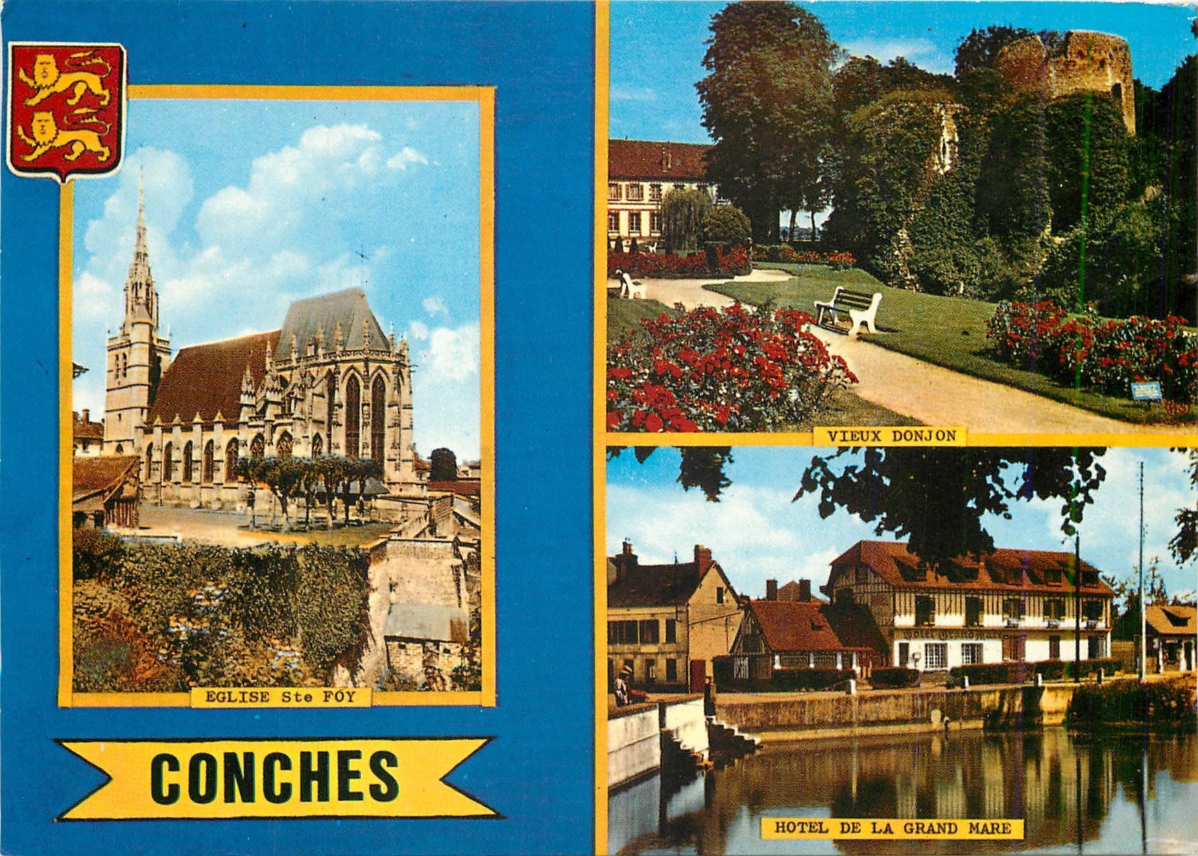 Conchès — Église Sainte-Foy, Vieux Donjon, Hôtel de la Grand Mare — Couleurs Naturelles