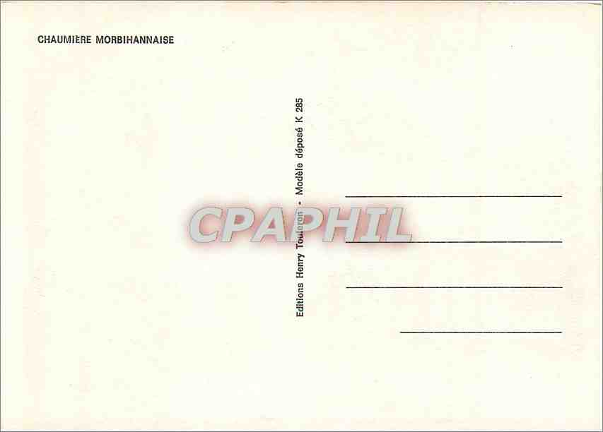 CPM Chaumiere Morbihannaise  — Rückseite