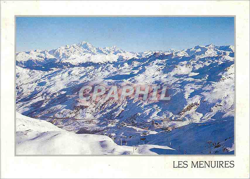CPM France Savoie Les Menuires et le Mont Blanc 