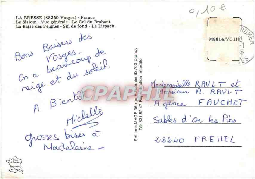 La Bresse — vue générale, ski de fond, paysage enneigé — Éditions MAGE — Reverso