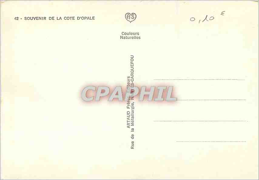 CPM Souvenir de la Cote d'Opale Le Portel Boulogne Hardeot Plage Wilmereux  — Rückseite