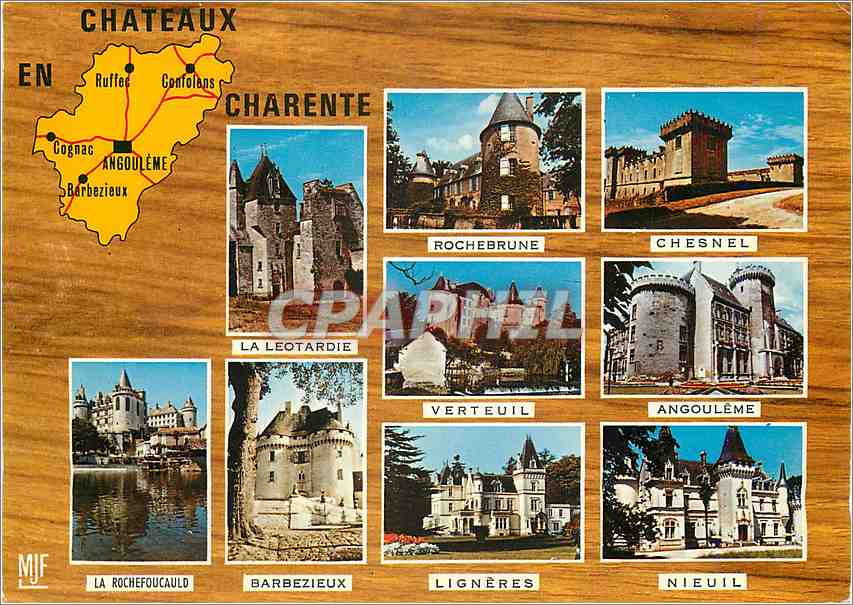 CPM En Chateaux Charente La Leotardie Rochebrune Chesnel Verteuil Angouleme 