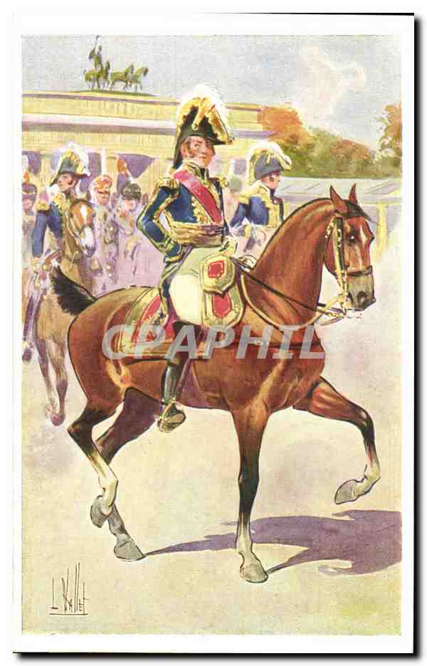 CPA Lefebvre Alsacien ne Rouffach Marechal de France Garde imperiale Duc de Dantzig Madame Saint Gene
