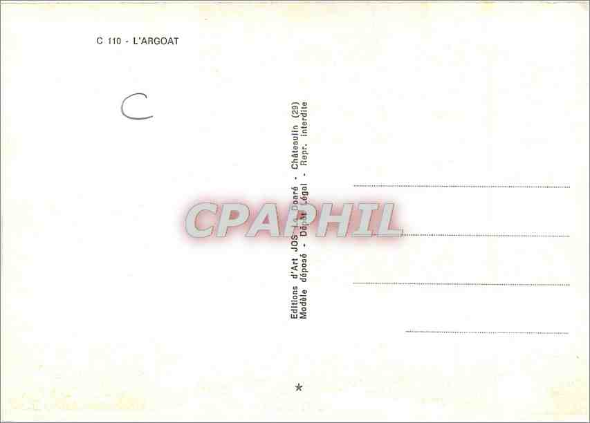 CPM Images de l'Argoat  — Rückseite