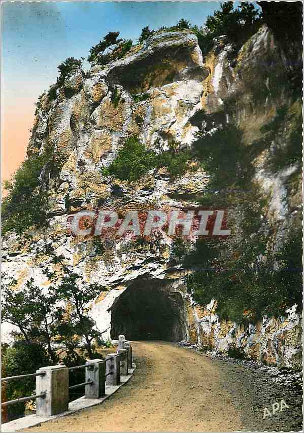 CPM Saint Antonin Noble Val Tarn Gne Entree du Tunnel sur la Route Touristique 